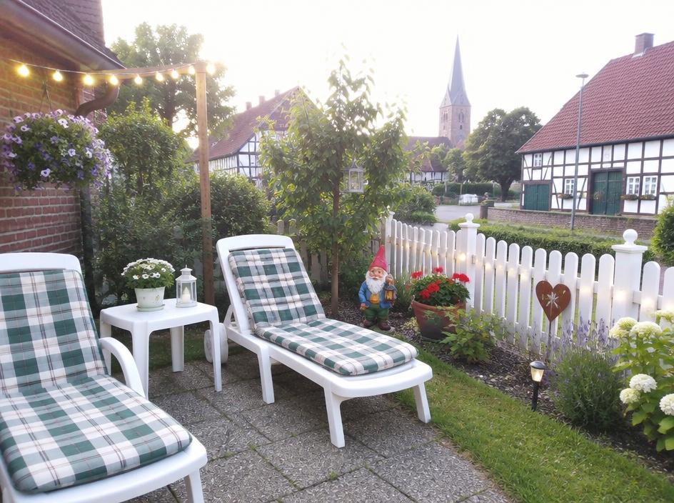 Außenbereich mit Garten